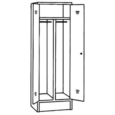 kovinska garderobna omara 11ST oprema 25