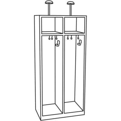 garderobna omara, skica