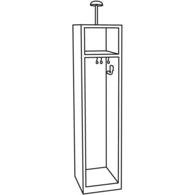 kovinska omara za gasilska oblačila 11ST oprema, skica