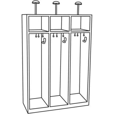 kovinska omara za gasilska oblačila 11st oprema 8